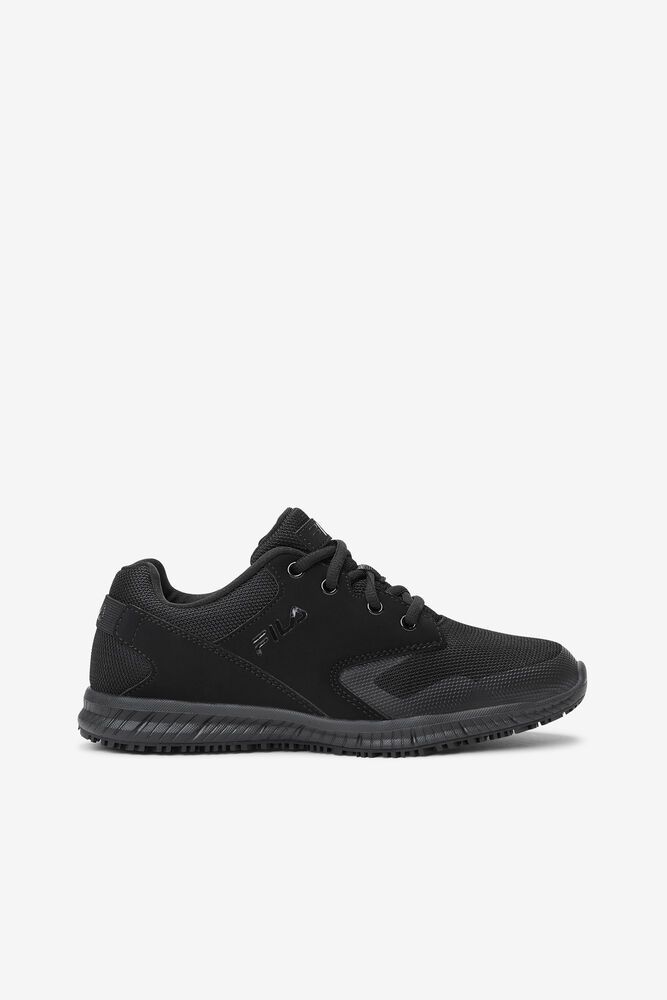 Fila Work Shoes Womens Black - Memory Layers Evo Slip Resistant - Philippines 7403269-EP